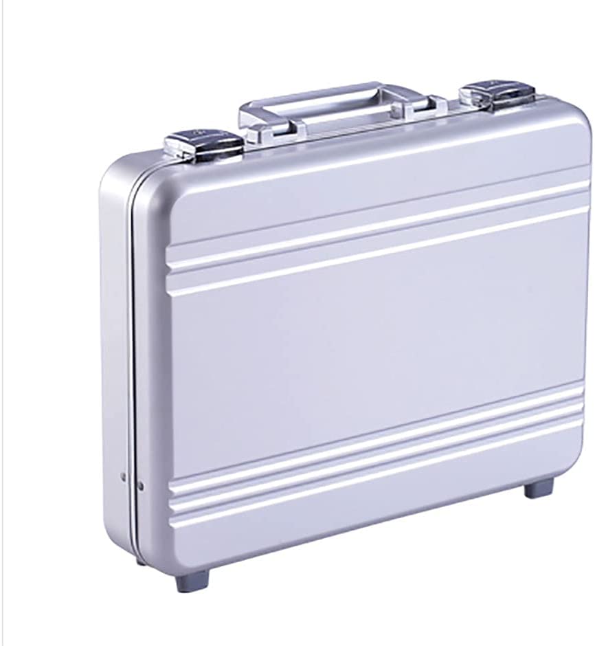 Aktentasche aus Metall, Geldkoffer aus Aluminium, Notebooktasche