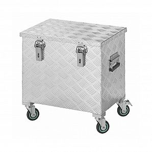 Aluminium-Werkzeugkasten mit 4 Rollen
