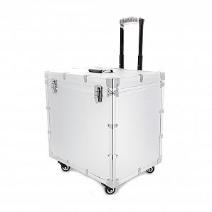 Großer Werkzeugtrolley aus Aluminium mit Rädern