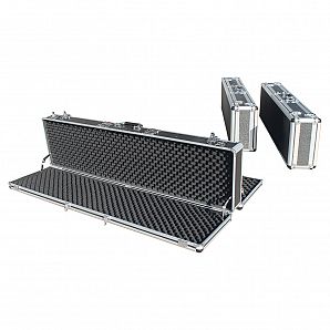 47 Zoll doppelseitiger Jagdgewehrkoffer aus Aluminium zur Aufbewahrung von 2 Waffen