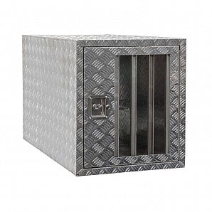 Große einzelne Hundehütte aus Aluminium für LKW