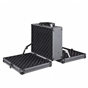 Militärischer doppelseitiger Waffenkoffer aus Aluminium