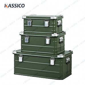Aluminium-Aufbewahrungsboxen und -Behälter aus Militärbeständen