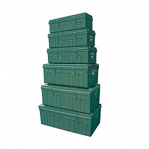 6 in 1 Dicker Metall-Hardware-Werkzeugkasten Auto-Kofferraum-Aufbewahrungsbox