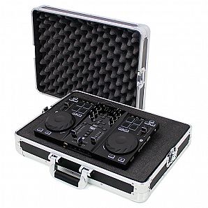 Tragbarer DJ-Controller-Koffer mit weichem Schaumstoff im Inneren