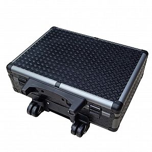 Aluminium-Trolley mit Rollen und Schloss