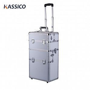 Maßgefertigter Aluminium-Werkzeugkoffer mit Trolley