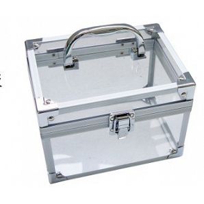 Make-up-Koffer aus Aluminium und Acryl