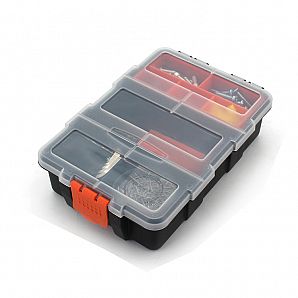 Aufbewahrungskoffer mit Fächern für Kleinteile-Organizer