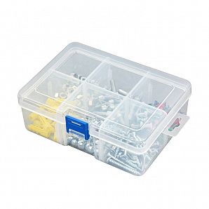 Schmuck-Organizer aus transparentem Kunststoff mit 6 Fächern