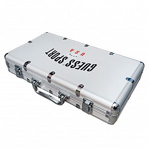 Aluminium Poker Chip Set Rollkoffer Display Chips Koffer