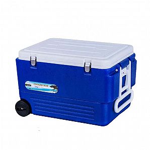 80L Große Kühlbox aus Kunststoff mit Rädern