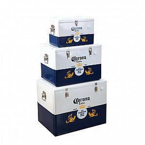 3-in-1-Set Outdoor-Kühlbox aus Metall für Camping