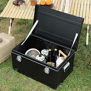 Große Outdoor Camping Alu Box Aluminium Aufbewahrungskoffer